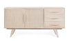 Bizzotto Credenza con 3 cassetti e 2 ante Sahana Naturale