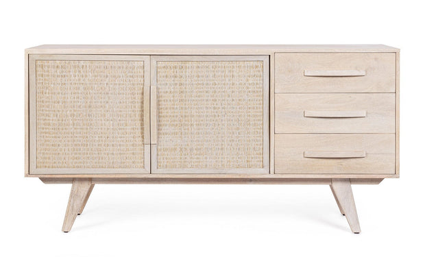 Bizzotto Credenza con 3 cassetti e 2 ante Sahana Naturale
