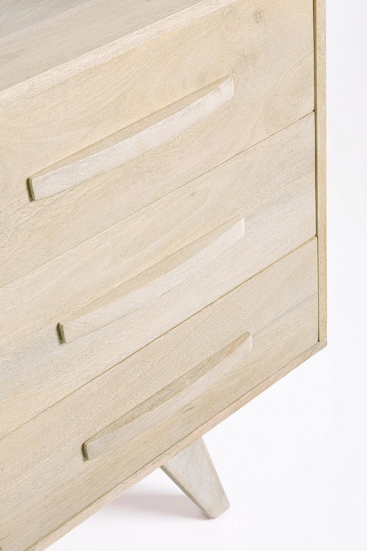 Bizzotto Credenza con 3 cassetti e 2 ante Sahana Naturale