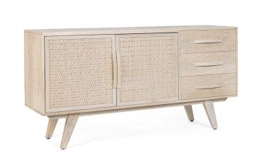 Bizzotto Credenza con 3 cassetti e 2 ante Sahana Naturale
