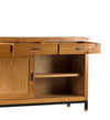 Moycor Credenza con 3 cassetti e 2 ante scorrevoli Madhu Naturale