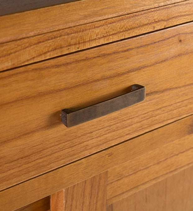 Moycor Credenza con 3 cassetti e 2 ante scorrevoli Madhu Naturale