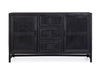 Bizzotto Credenza con 3 cassetti e 2 ante Weston Nero