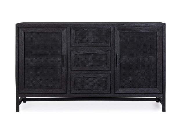 Bizzotto Credenza con 3 cassetti e 2 ante Weston Nero