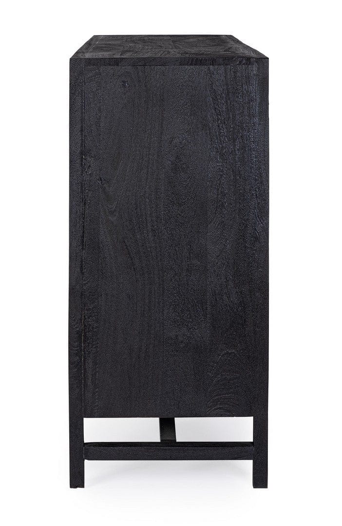 Bizzotto Credenza con 3 cassetti e 2 ante Weston Nero