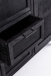 Bizzotto Credenza con 3 cassetti e 2 ante Weston Nero