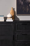 Bizzotto Credenza con 3 cassetti e 2 ante Weston Nero