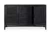 Bizzotto Credenza con 3 cassetti e 2 ante Weston Nero
