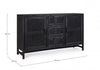 Bizzotto Credenza con 3 cassetti e 2 ante Weston Nero