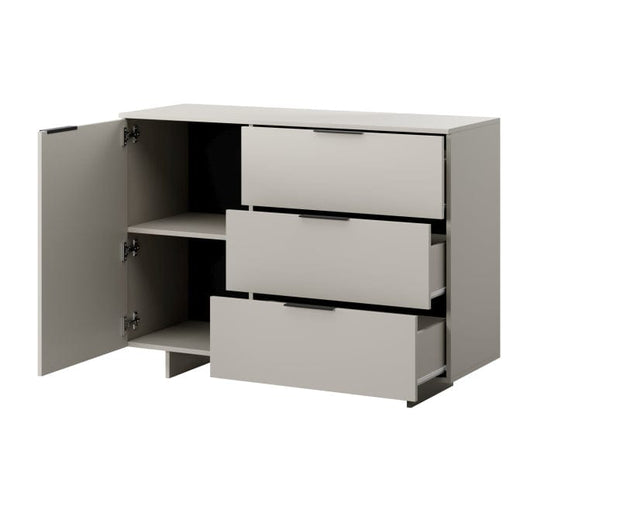 Halmar Credenza con 3 cassetti e 3 ante Alma Beige