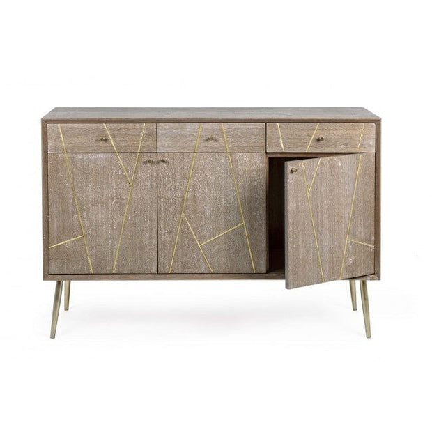 Bizzotto Credenza con 3 cassetti e 3 ante Filomena Naturale