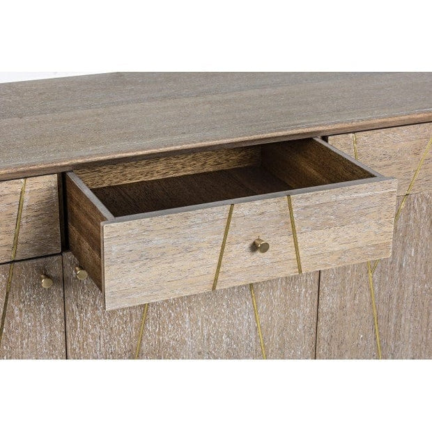 Bizzotto Credenza con 3 cassetti e 3 ante Filomena Naturale