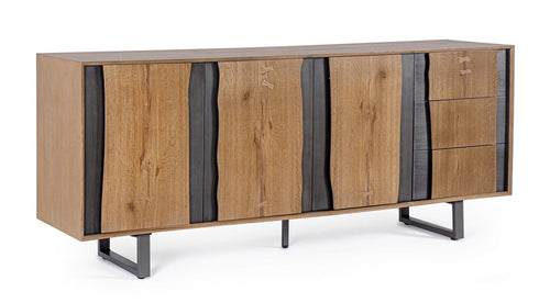 Bizzotto Credenza con 3 cassetti e 3 ante Garwood Naturale