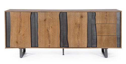 Bizzotto Credenza con 3 cassetti e 3 ante Garwood Naturale