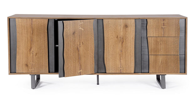 Bizzotto Credenza con 3 cassetti e 3 ante Garwood Naturale