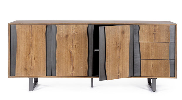 Bizzotto Credenza con 3 cassetti e 3 ante Garwood Naturale