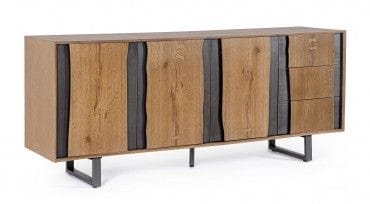 Bizzotto Credenza con 3 cassetti e 3 ante Garwood Naturale