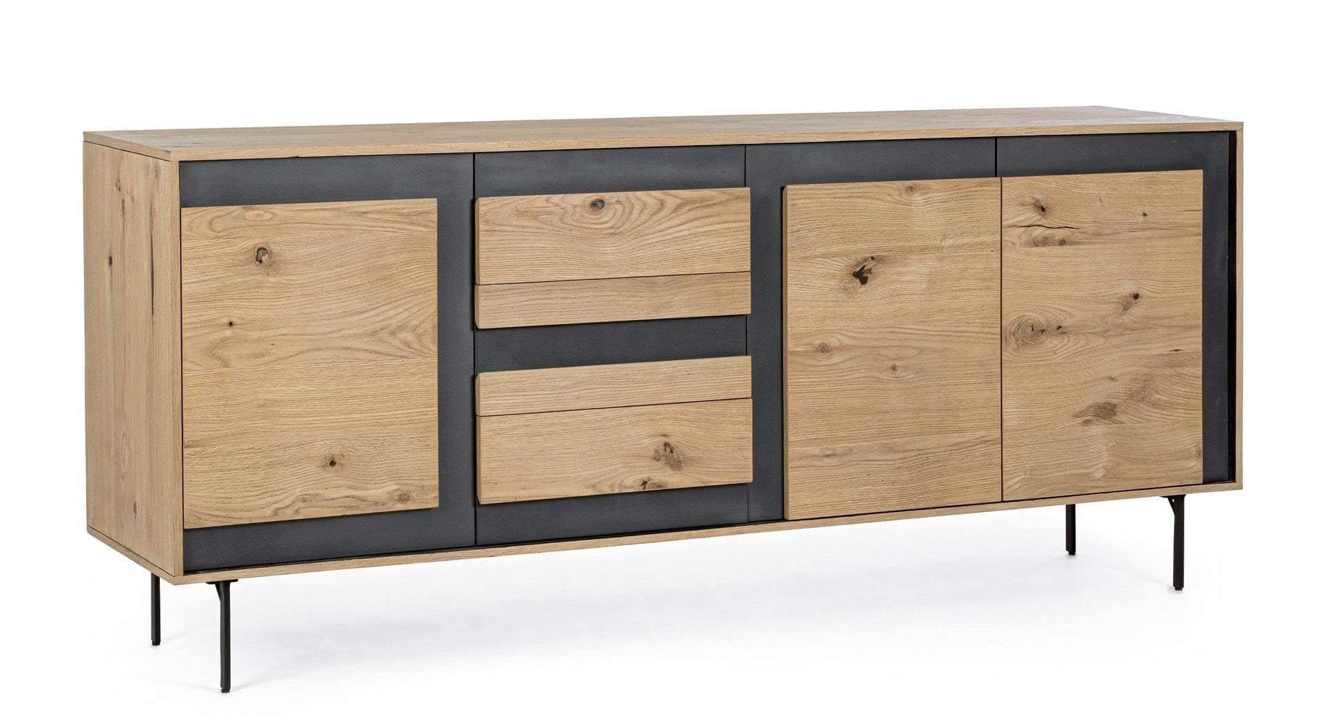 Bizzotto Credenza con 3 cassetti e 3 ante Stanwood Naturale