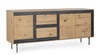 Bizzotto Credenza con 3 cassetti e 3 ante Stanwood Naturale