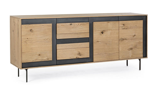 Bizzotto Credenza con 3 cassetti e 3 ante Stanwood Naturale