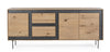 Bizzotto Credenza con 3 cassetti e 3 ante Stanwood Naturale