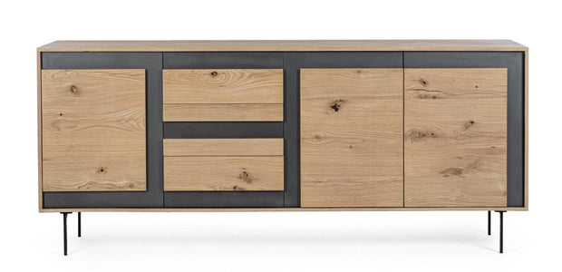 Bizzotto Credenza con 3 cassetti e 3 ante Stanwood Naturale