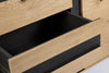 Bizzotto Credenza con 3 cassetti e 3 ante Stanwood Naturale