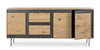 Bizzotto Credenza con 3 cassetti e 3 ante Stanwood Naturale