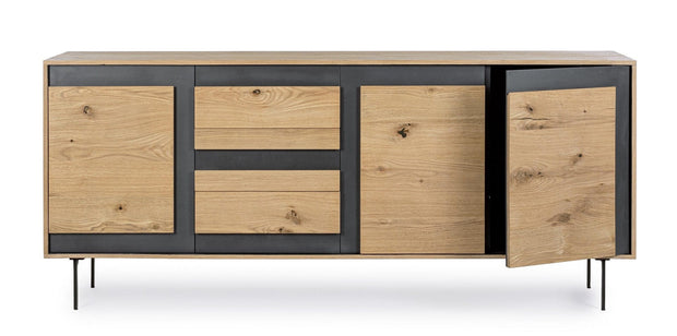 Bizzotto Credenza con 3 cassetti e 3 ante Stanwood Naturale