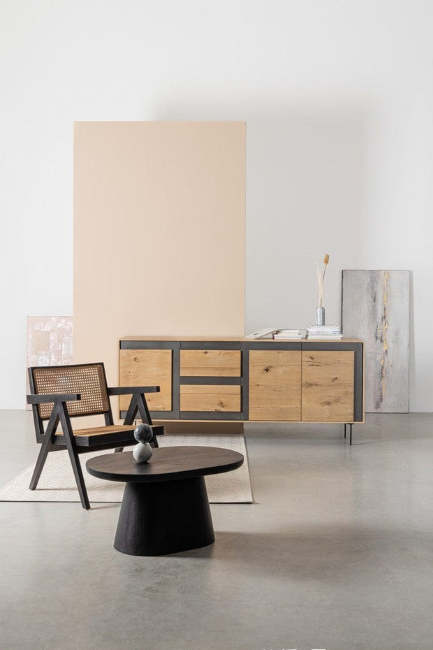 Bizzotto Credenza con 3 cassetti e 3 ante Stanwood Naturale