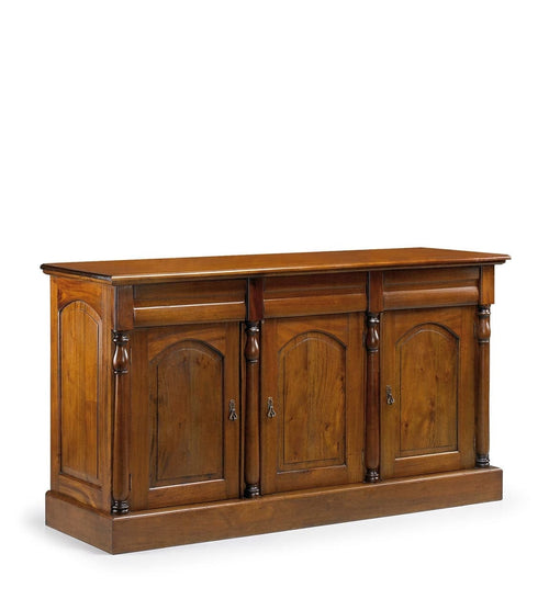 Moycor Credenza con 3 cassetti e 3 ante Vintage Noce