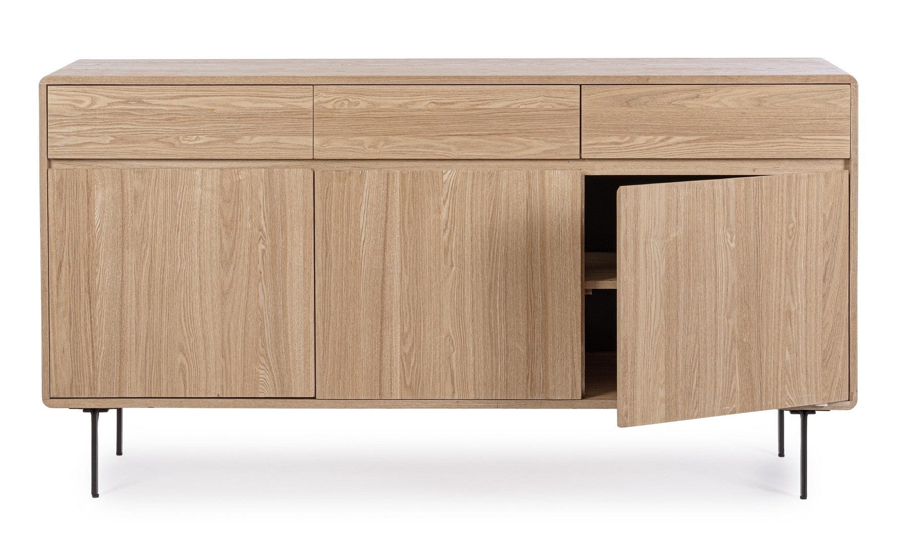 Bizzotto Credenza con 3 cassetti e 3 ante Widald Naturale