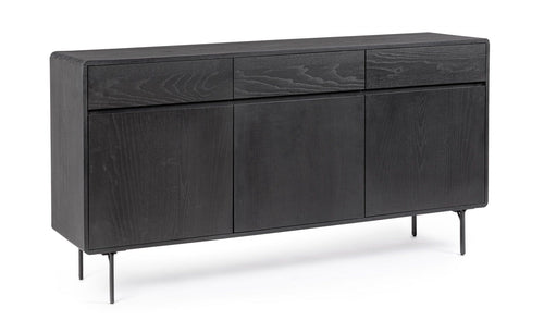 Bizzotto Credenza con 3 cassetti e 3 ante Widald Nero