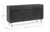 Bizzotto Credenza con 3 cassetti e 3 ante Widald Nero