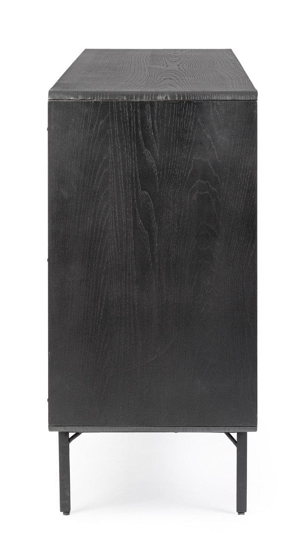 Bizzotto Credenza con 3 cassetti e 3 ante Widald Nero
