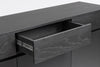 Bizzotto Credenza con 3 cassetti e 3 ante Widald Nero