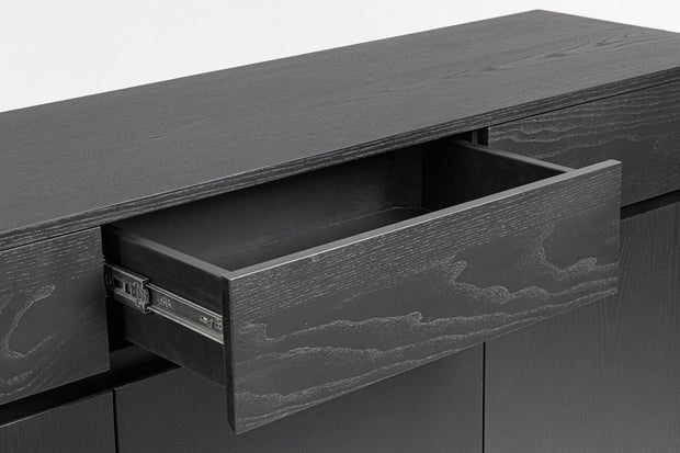 Bizzotto Credenza con 3 cassetti e 3 ante Widald Nero