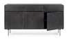 Bizzotto Credenza con 3 cassetti e 3 ante Widald Nero