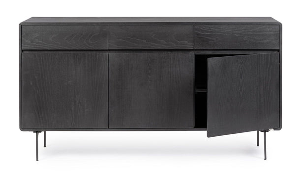 Bizzotto Credenza con 3 cassetti e 3 ante Widald Nero