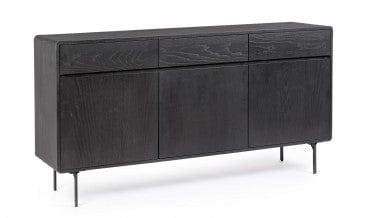 Bizzotto Credenza con 3 cassetti e 3 ante Widald Nero