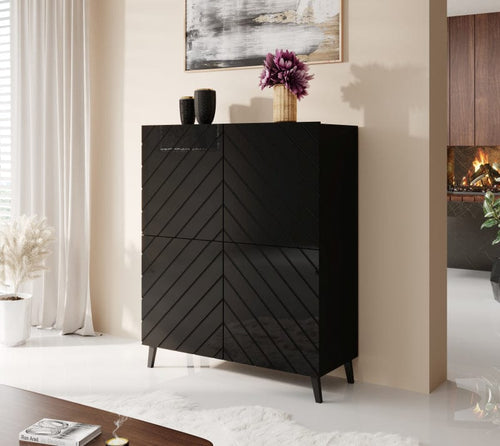 Halmar Credenza con 4 ante Abeto Nero