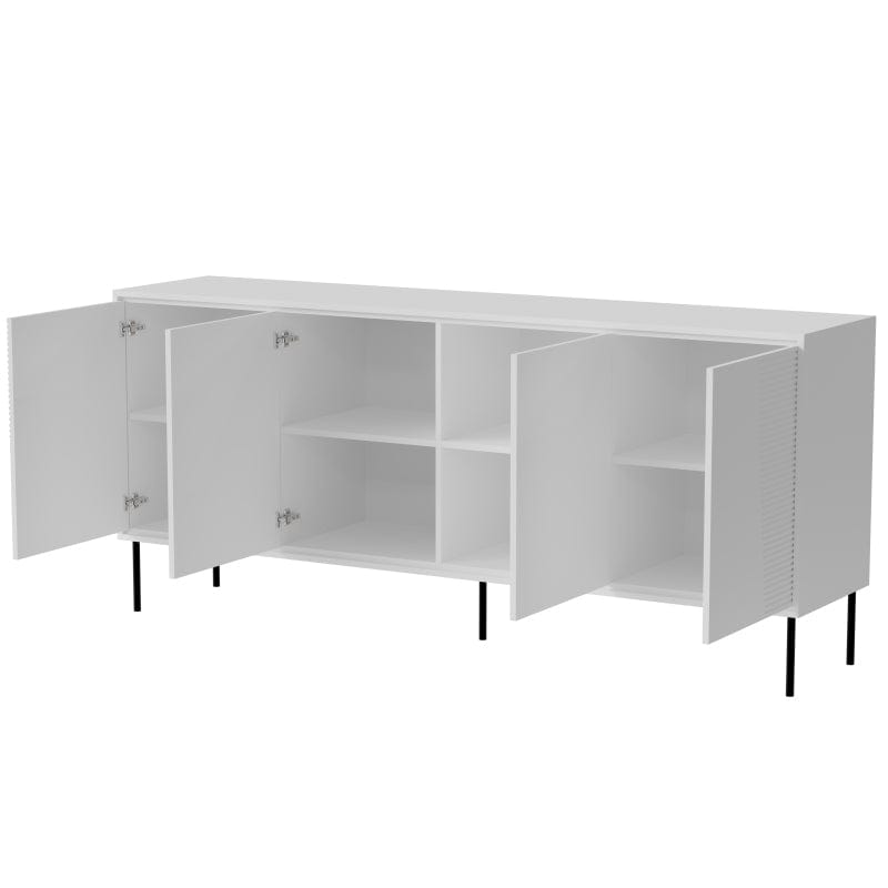 Halmar Credenza con 4 ante Abi Bianco