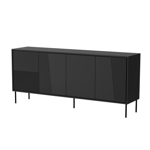 Halmar Credenza con 4 ante Abi Nero