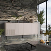 Halmar Credenza con 4 ante Abi Rosa