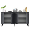 Asir Credenza con 4 ante Asel Argento
