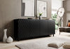 Halmar Credenza con 4 ante Asti Nero