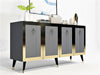 Asir Credenza con 4 ante Bare Antracite