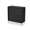 Halmar Credenza con 4 ante Bullet Nero