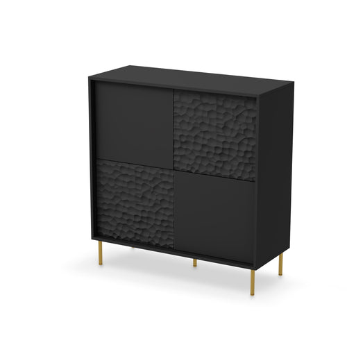 Halmar Credenza con 4 ante Bullet Nero