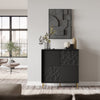 Halmar Credenza con 4 ante Bullet Nero